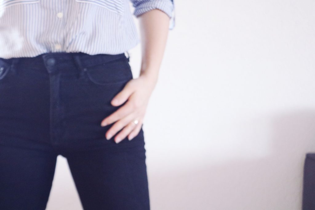 jean taille haute blog mode style