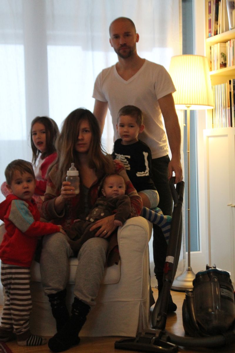 Famille nombreuse épuisée